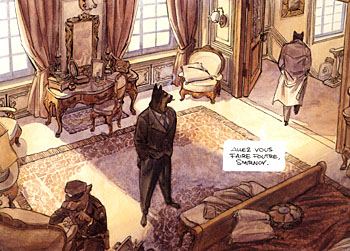 [Kadr z komiksu "Blacksad"]