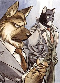 [Kadr z komiksu "Blacksad"]